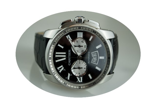 Cartier Calibre Chronographe Black Dial...