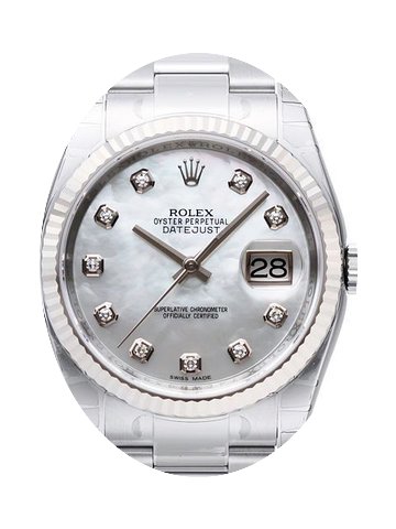 Rolex Datejust 36 mm Edelstahl / Weißgo...