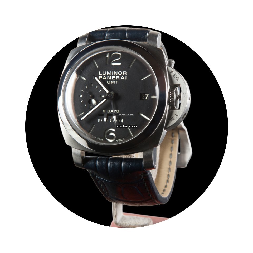 Panerai Luminor 1950 8 Days GMT Steel Ma...