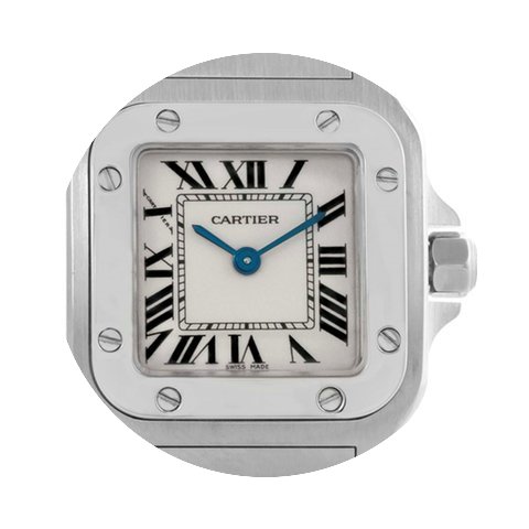 Cartier Santos Galbee Womens Steel Silve...