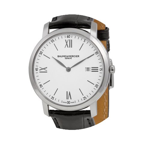 Baume & Mercier Classima steel leath...