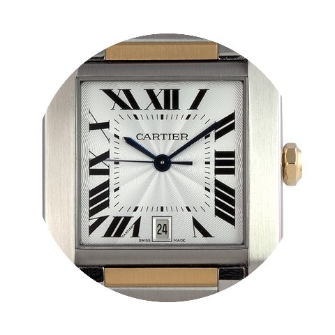 Cartier Tank Francaise Steel/Gold W51005...
