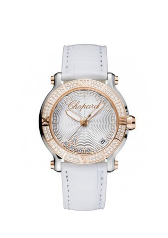 Chopard Happy Sport Silver-Toned Guilloc...