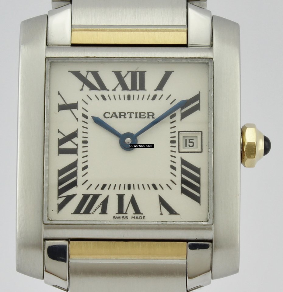 Cartier TANK FRANCAISE 18k GOLD & ST...