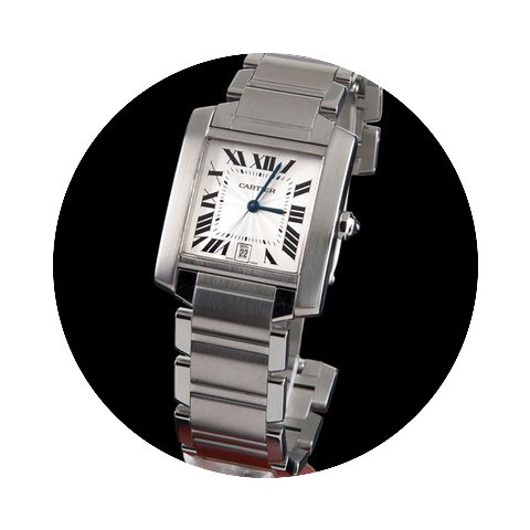 Cartier tank francaise steel automatic m...