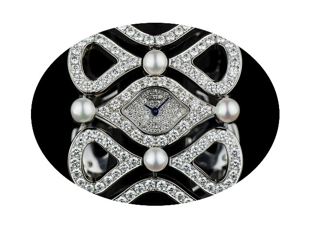 Chopard 18k White Gold Diamond and Pearl...