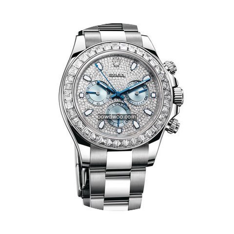 Rolex Daytona Platinum Diamond Bezel and...