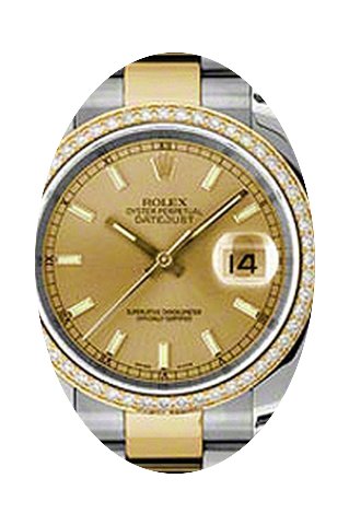 Rolex Datejust 36 116243-GLDSDO Champagn...