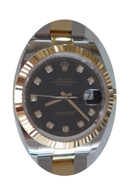 Rolex DATEJUST II 126333 BLACK DIAMOND...