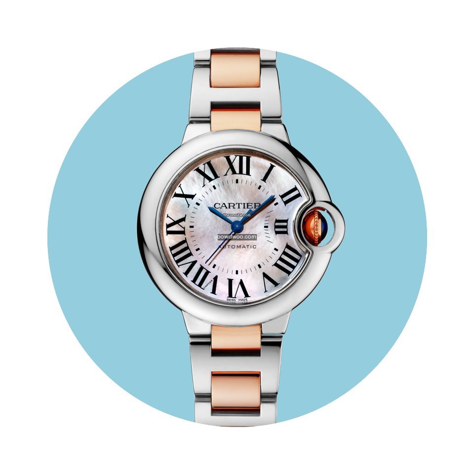 Cartier Ballon Bleu 33 mm Stahl Rotgold ...