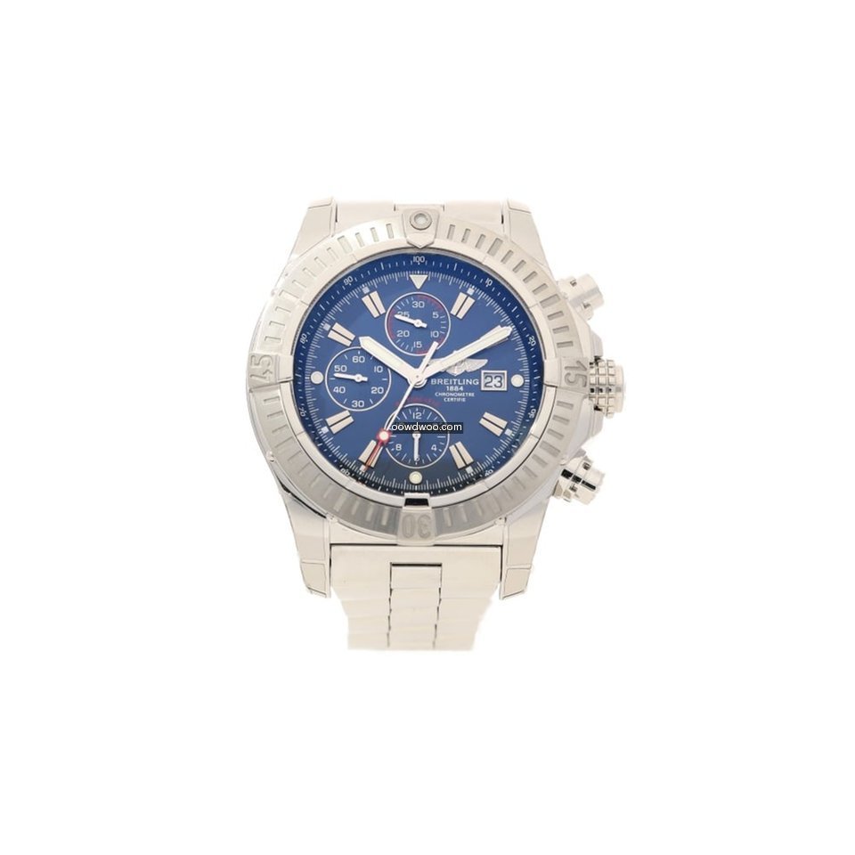 Breitling Super Avenger A13370 - Blue Ch...