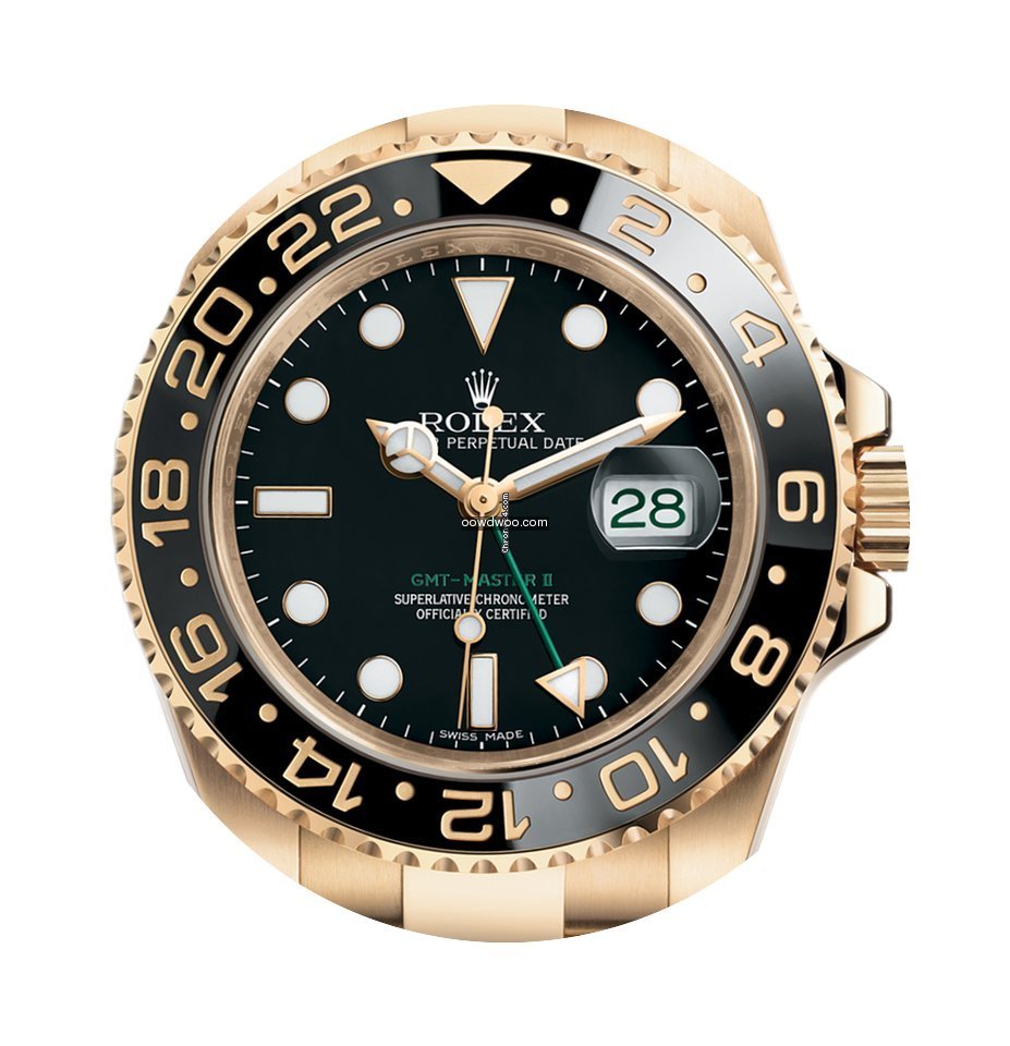 Rolex GMT-Master II Yellow Gold Black Di...