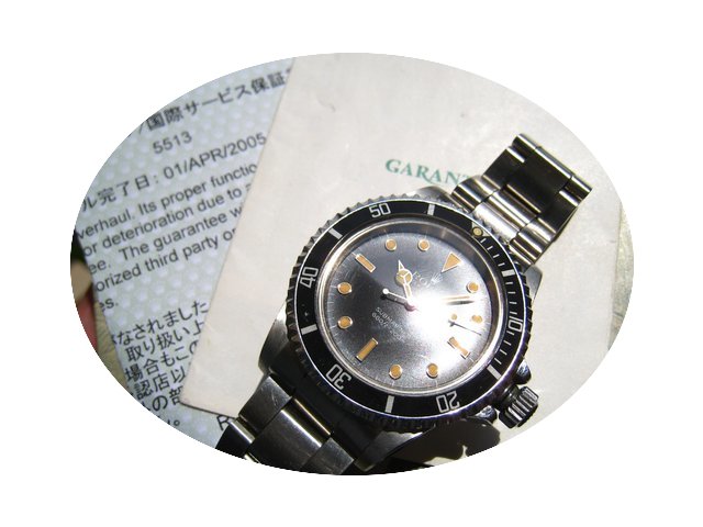 Rolex 5513 9,7m serie Unpolished submari...