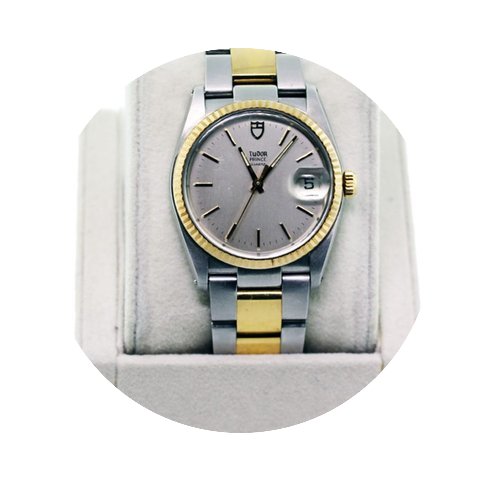 Tudor Prince Two-tone Quartz Men's Watch...