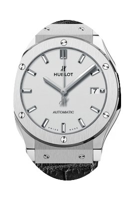Hublot Classic Fusion Silver Opaline Dia...