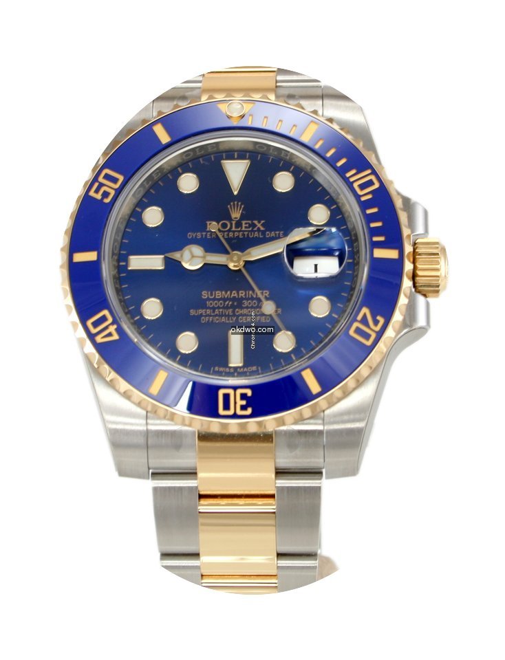 Rolex 116613LB Submariner Blue Ceramic N...