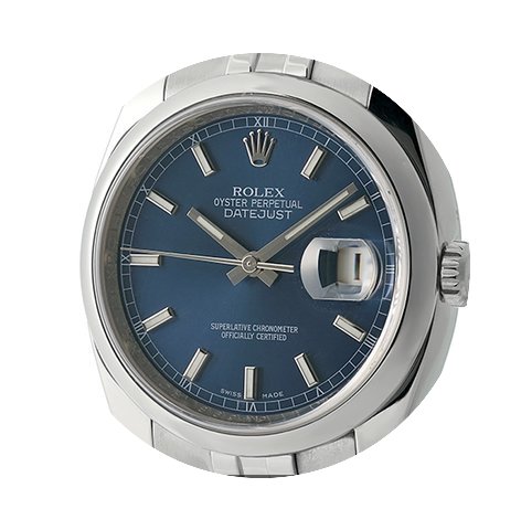 Rolex Datejust Steel 36mm Domed Bezel Bl...
