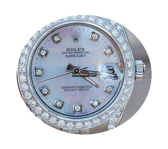 Rolex Datejust Midsize 178240 Mop Diamon...