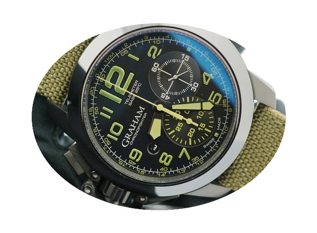 Graham Chronofighter Oversize Black Cera...