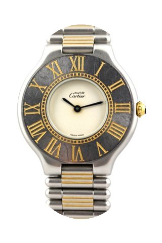 Cartier Must 21 or/acier...
