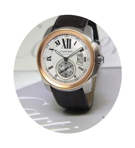Cartier Calibre Steel/18k Rose Gold 42mm...