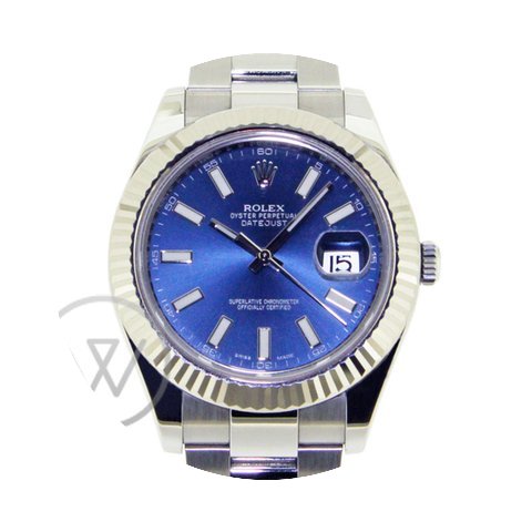 Rolex Datejust II Blue Dial 116334 - Ful...
