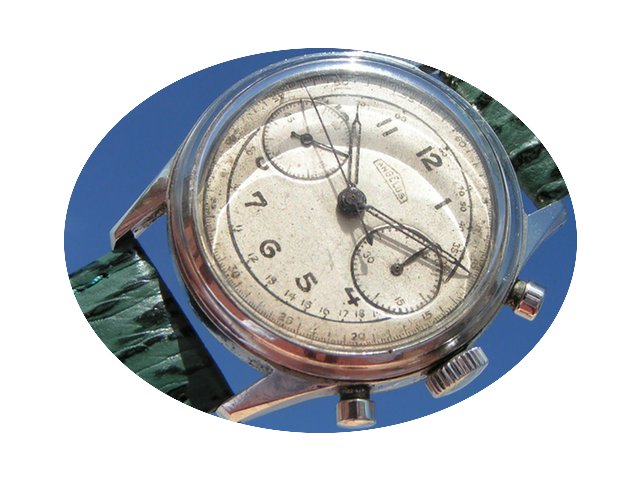 Angelus Uhr Watch Reloj Chronograph Stee...