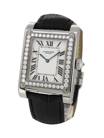 Cartier 18K White Gold 2609F w/ Custom D...