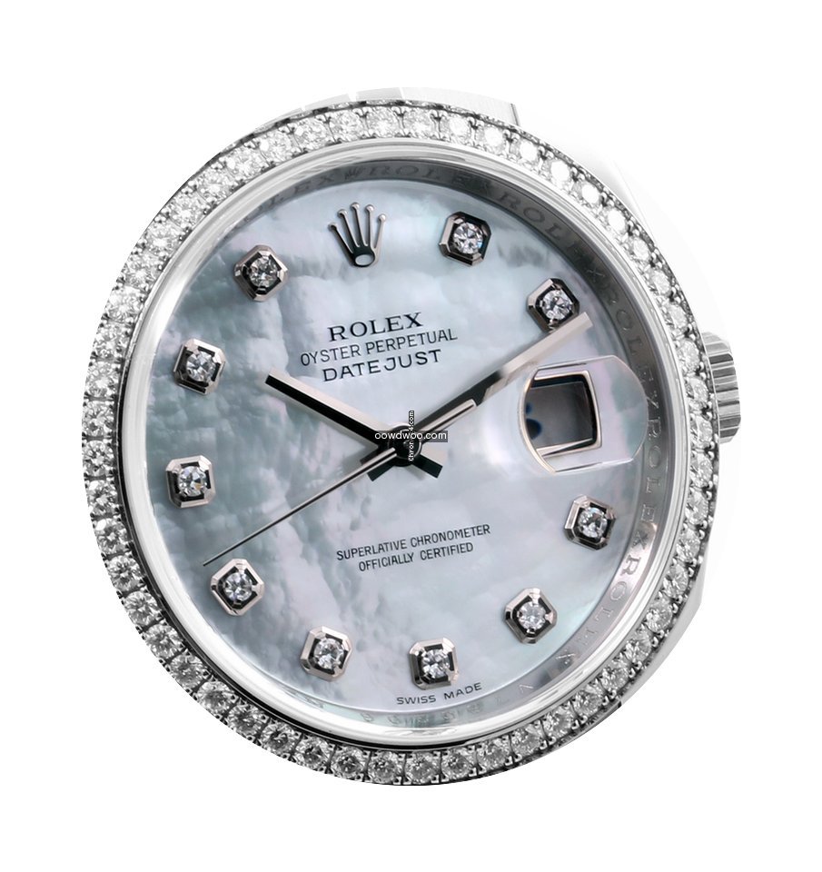 Rolex SS Datejust 116244 Factory MOP Dia...