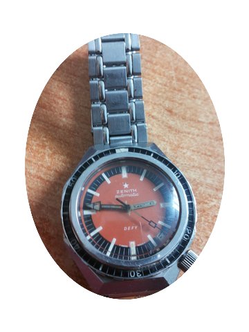 Zenith defy plongeur 600 mt red dial rar...