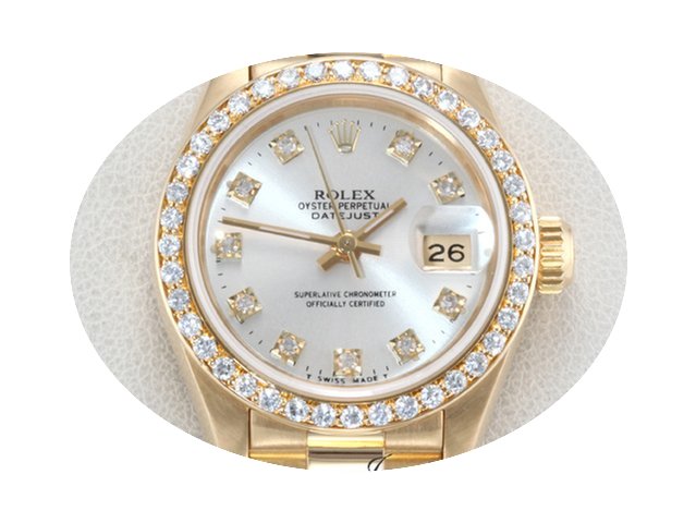 Rolex Lady Datejust Gelbgold 750 Diamant...