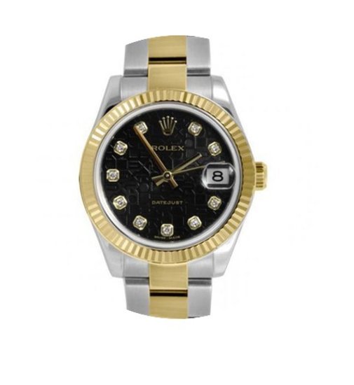 Rolex Datejust 31 Black Jubilee Diamond ...