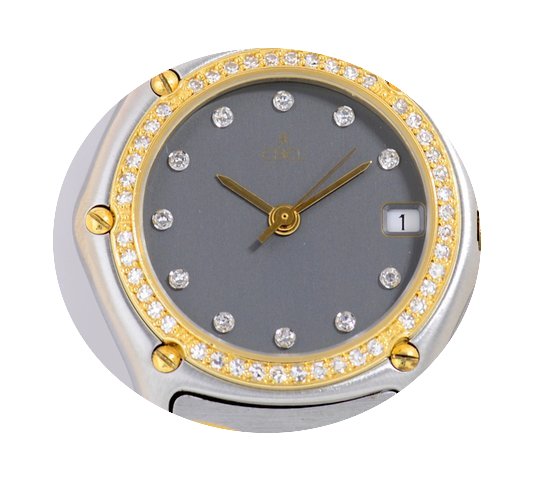 Ebel Classic Wave Date Lady Stahl 18K Go...