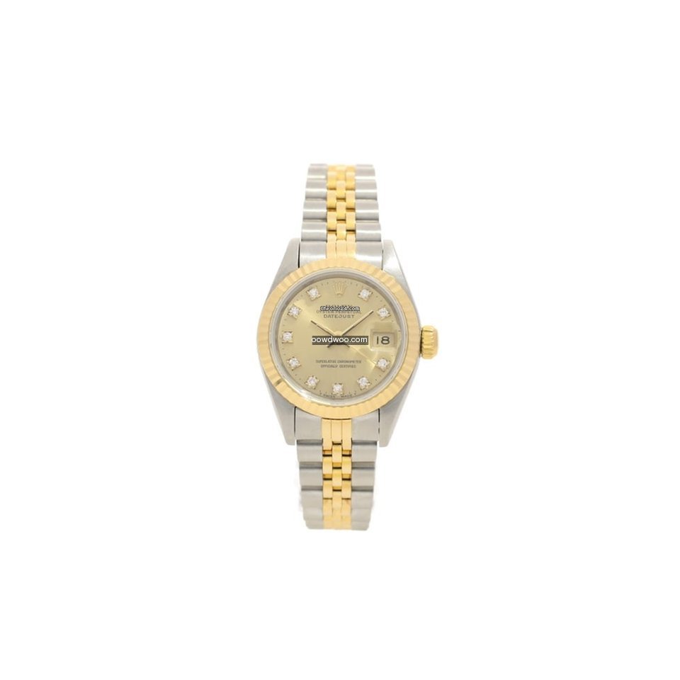 Rolex Datejust 69173 - Champagne Diamond...