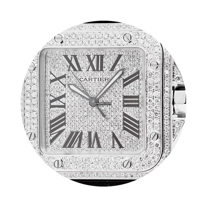 Cartier Santos 100 Large Diamond Set W20...