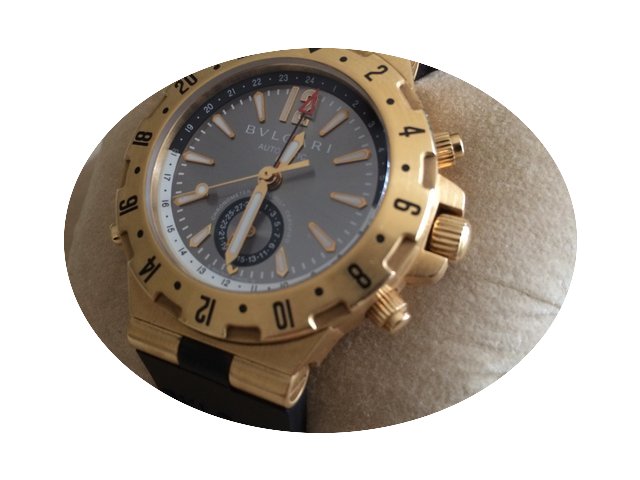 Bulgari Bvlgari Diagono Gmt 18 k gold...
