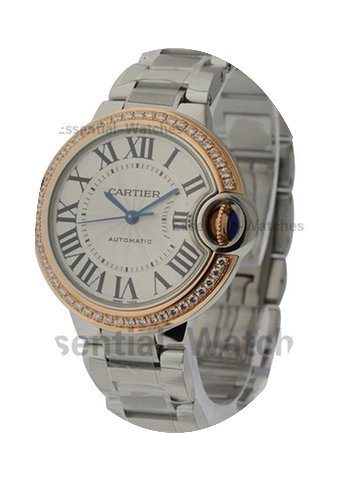 Cartier Ballon Bleu 33mm Steel and Rose ...