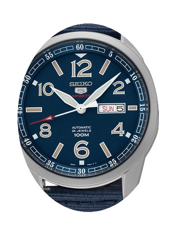 Seiko 5 SRP623K1 Automatik Pilot 44mm bl...