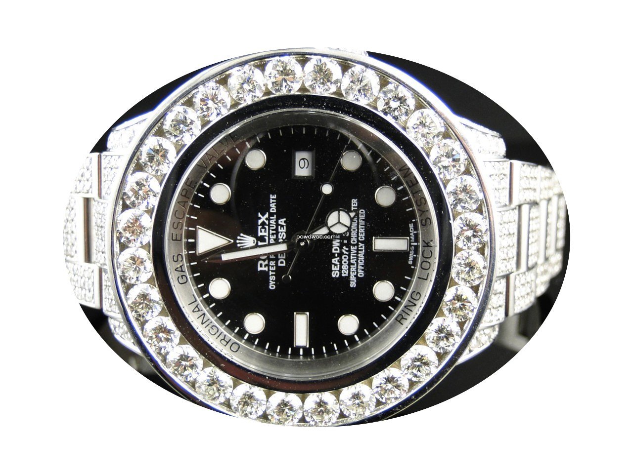 Rolex Mens Custom Rolex 46 Mm Sea Dwelle...