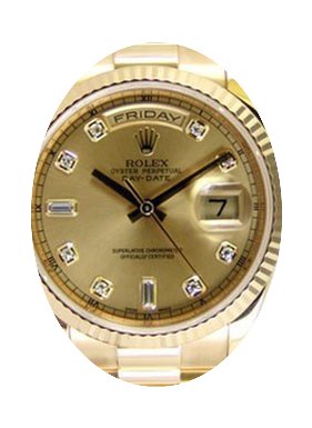 Rolex Day-Date 36 118238-GLDDFP Champagn...
