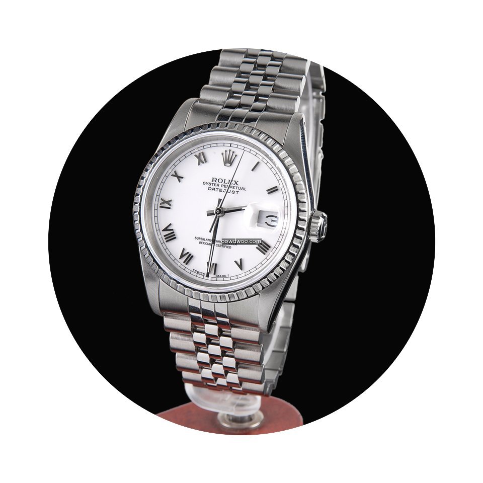 Rolex datejust jubile steel men size...