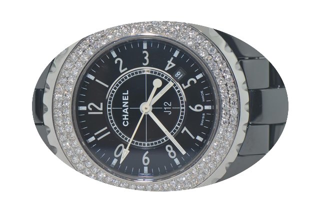 Chanel J12 Ceramic Automatic 33 MM Diamo...