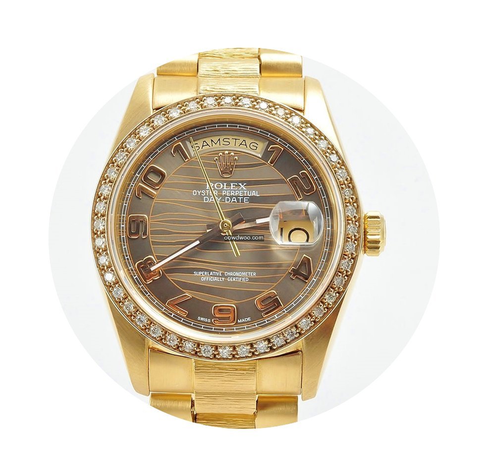 Rolex Day-Date 18038 Borke BOX & PAPIERE...