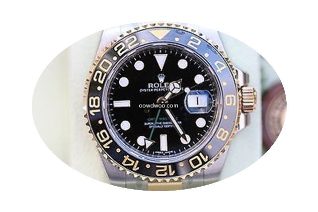 Rolex Gmt Ii Two Tone 18k Gold & Steel W...
