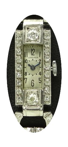 Longines Vintage Lady, Art Deco, Platinu...