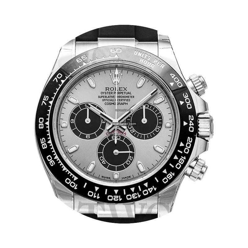 Rolex Daytona Steel and Black 18k White ...