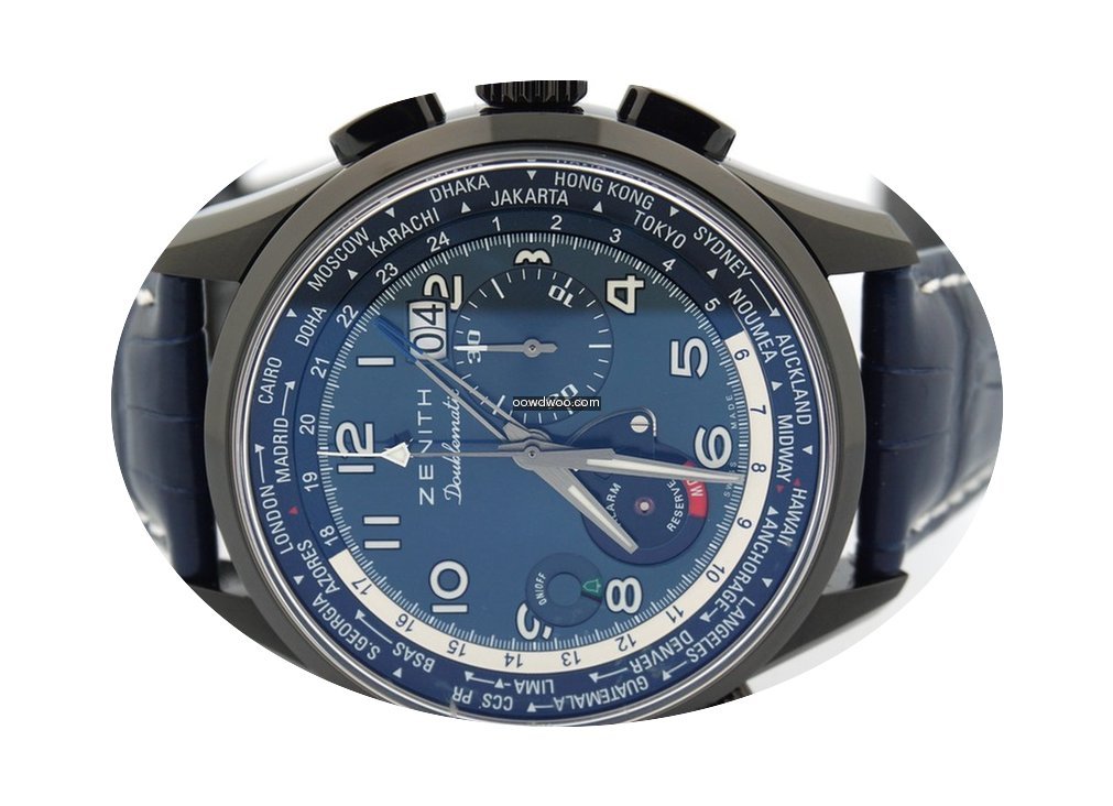 Zenith Pilot Doublematic Alarm World Tim...