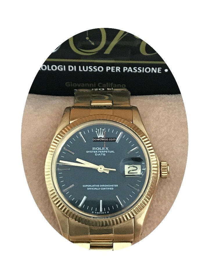 Rolex Oyster Perpetual Date Gold Sigma...