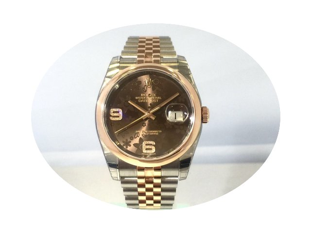Rolex Datejust 36 mm Edelstahl Roségold...