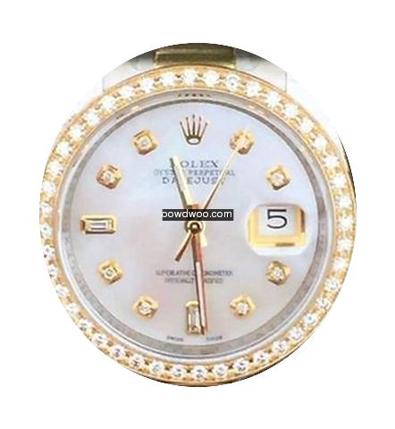 Rolex Mens 36mm Datejust 116203 Diamond ...